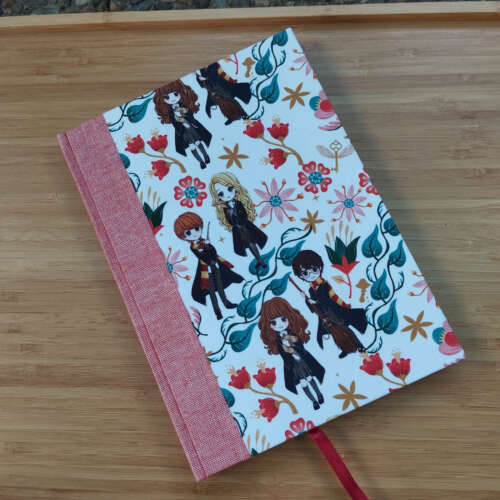 Cuaderno Harry Potter flores - Gryffindor