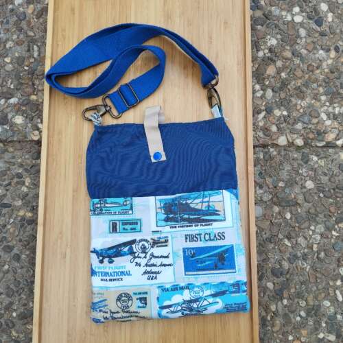 Funda de libros Postales Azul
