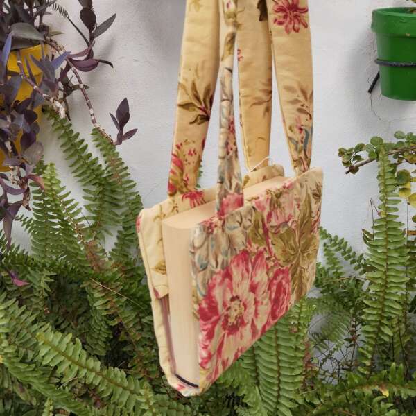 Funda de libros Flores Mostaza - Imagen 13