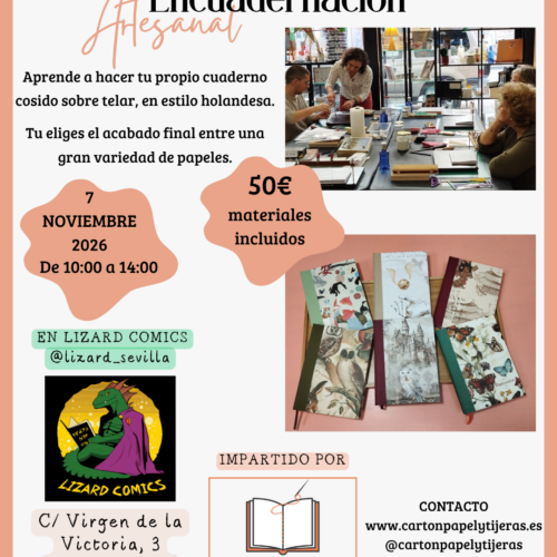 Taller de encuadernación artesanal